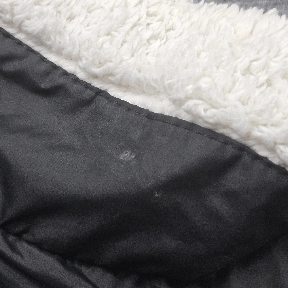 PAO Sport‎ Sherpa Lined Puffer Vest L Black Gorpcore Quilted Insulated Outdoor